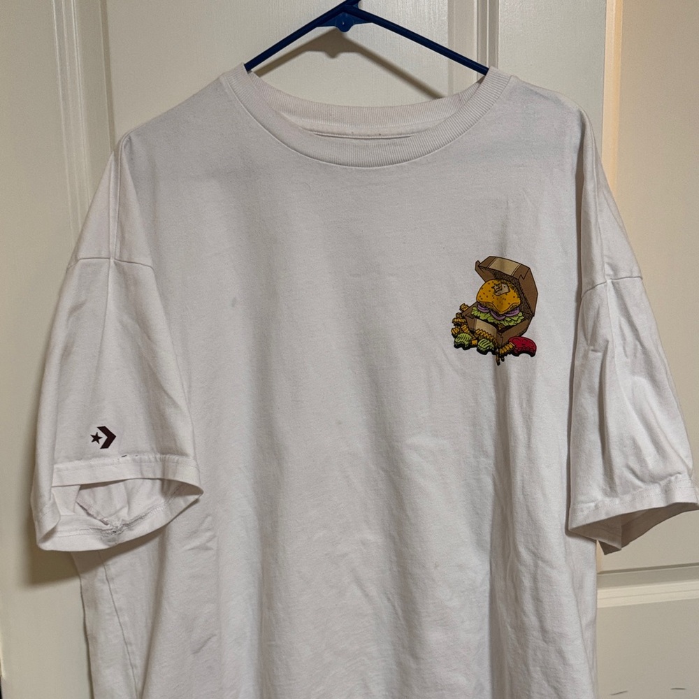 Converse White Graphic Short Sleeve Tee